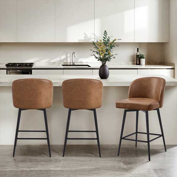 Benedit Swivel 27.1'' Counter Stool (Set of 3)