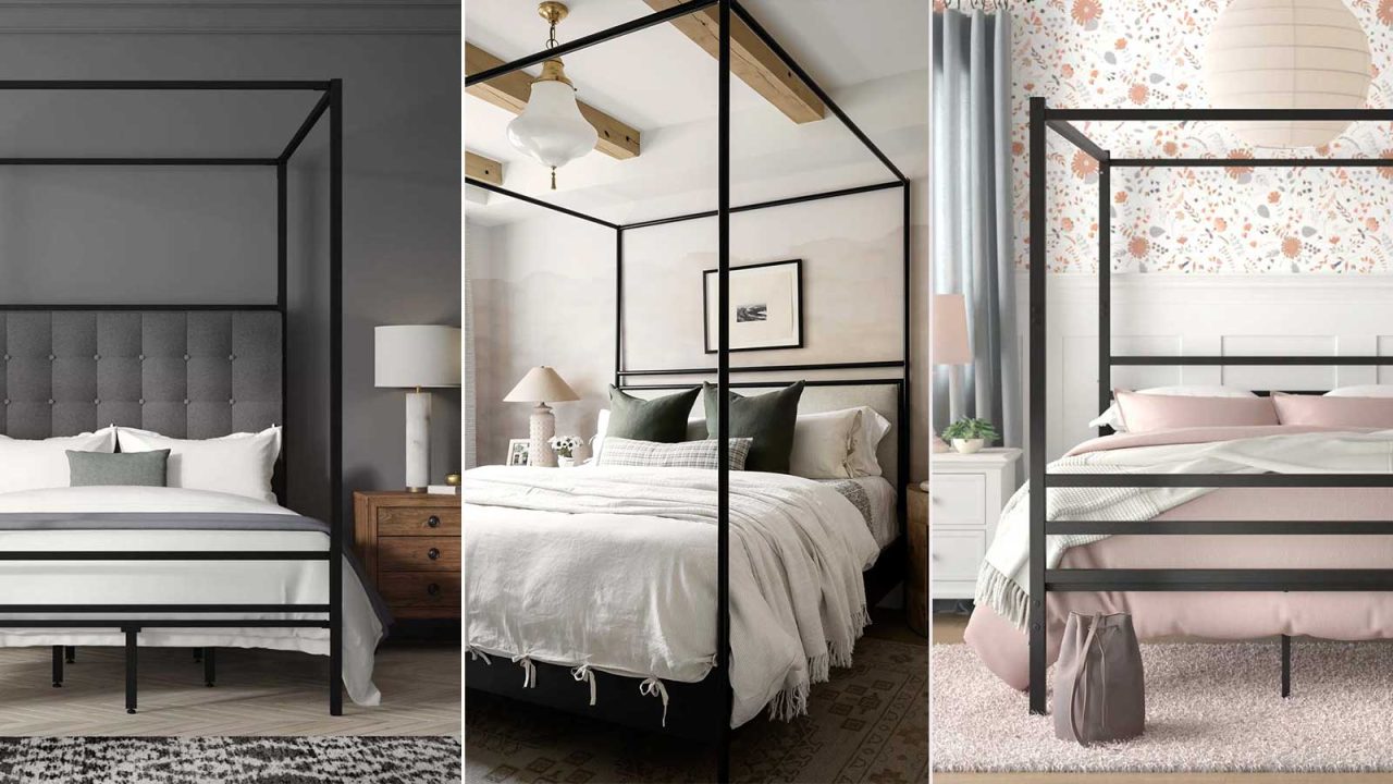 15 Black Canopy Beds for Every Style and Budget
