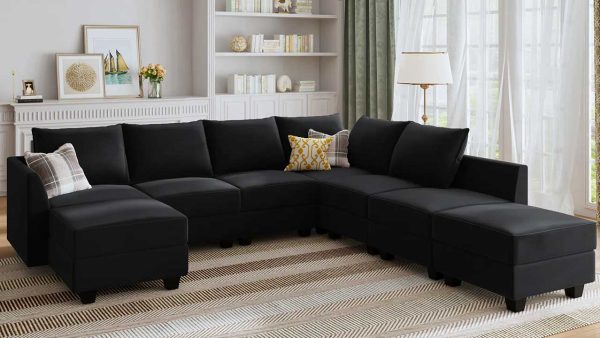 Black Sectional Couches for a Stylish Living Room