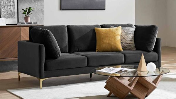 12 Black Velvet Sofas for a Stylish Living Space