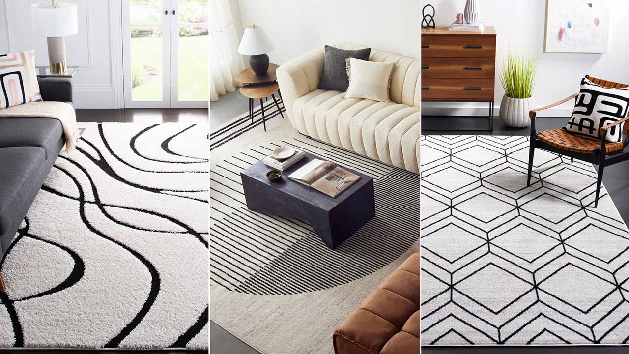 The Perfect Black and White/Cream Modern Rugs