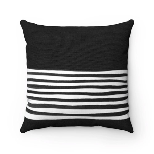 Black and White Throw Pillow perfect for a minimalist home decor