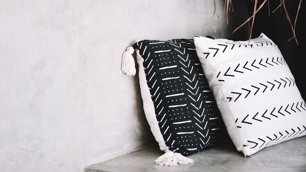 Black and White Throw Pillows You Can Buy for a Cozy Living Room