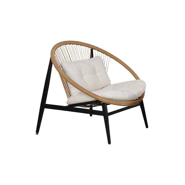 Blair Patio Chair with Cushions (Set of 2) - woven rattan outdoor chair
