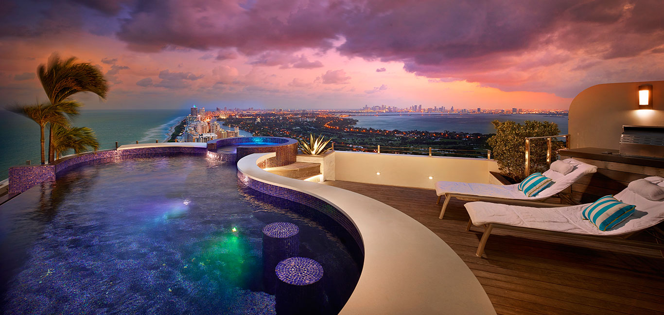 Akoya Penthouse by Pepe Calderin Design: Breathtaking penthouse with unbelievable Miami Beach views