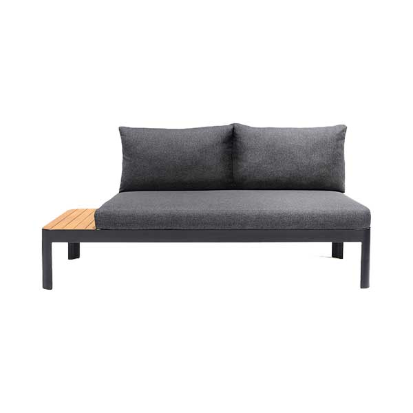 Brix 67.8'' Wide Straight Aluminum Loveseat with Cushions