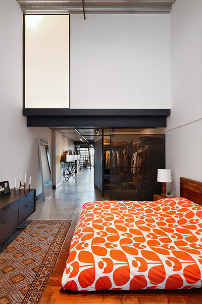 Master Bedroom area in Capitol Hill loft, Seattle by SHED Architecture