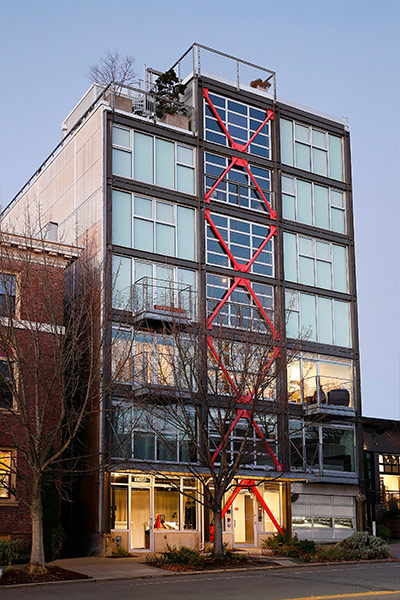 Capitol Hill loft in 1310 East Union Building Seattle, Washington by SHED Architecture