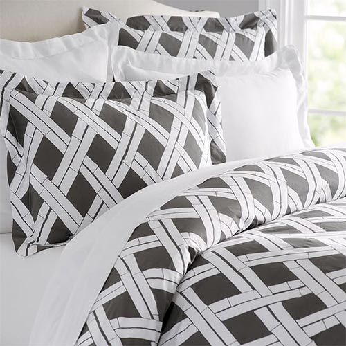 Cera Trellis Print Duvet Cover And Sham