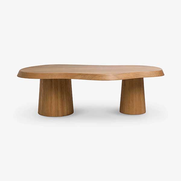 Cleeves Coffee Table | Modern sculptural with organic shape and beautiful oak grain