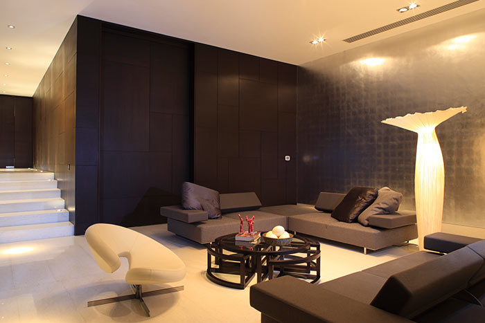 Contemporary living room by GLR arquitectos