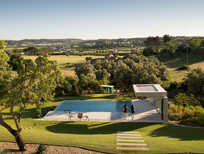 Contemporary pool with stunning views of Lagos Portugal