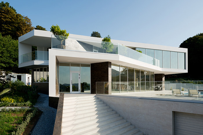 Great entrance in marvelous mansion in Sochi, Russia