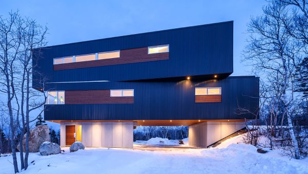 Contemporary three-storey house with stunning views over Purcells Cove in Halifax, Canada