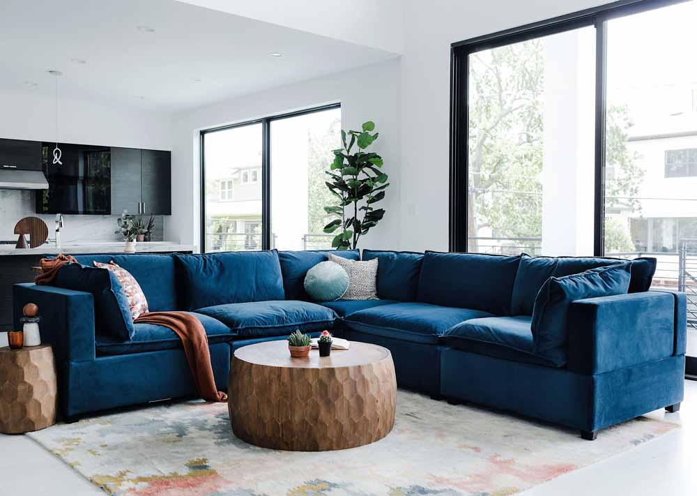 Kova Corner Sectional L-Shaped Couch