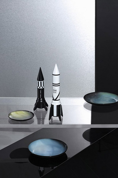 Cosmic Diner Collection - Rocket pepper grinder and salt grinder