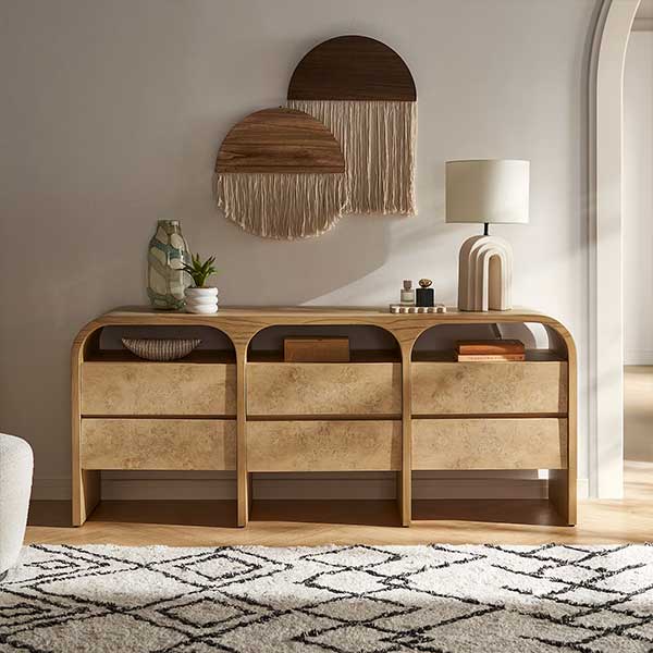 Crescent 6-Drawer Dresser
