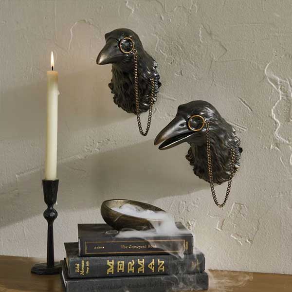 Crow with Monocle Wall Decor
