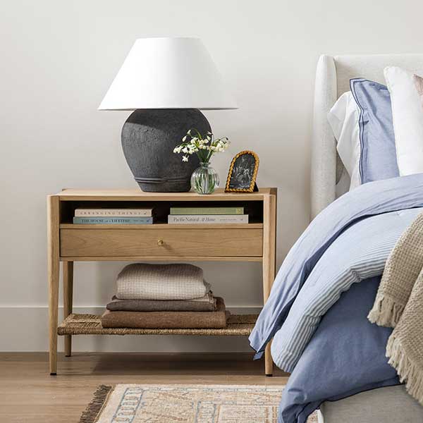 Dana White Oak Nightstand