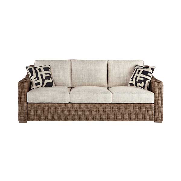 Danny 82.25" Wicker Outdoor Sofa - this patio sofa adds a coastal vibe to your outdoor space