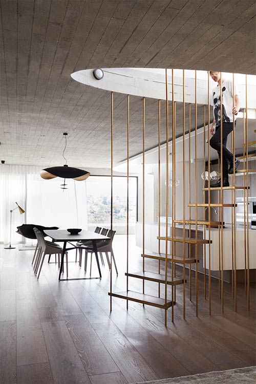 The Books House by Luigi Rosselli Architects in Sydney, Australia - contemporary dining area