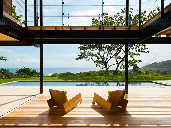 Tropical eco-friendly house in Costa Rica with stunning pool and stunning views - Ocean Eye by Benjamin Garcia Saxe