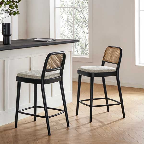 Edith Cane Counter Stool