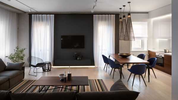 Elegant, minimalist apartment in Dnepropetrovsk, Ukraine by NOTT Design