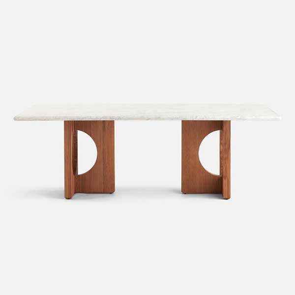 Elliot Dining Table, Carrara Marble