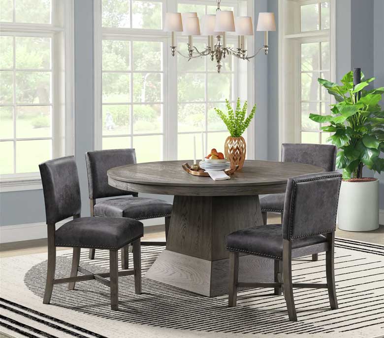 Extendable Round Dining Table