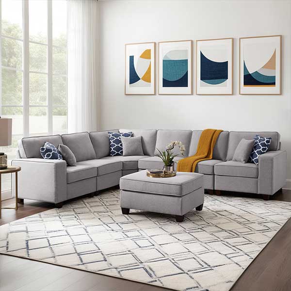 Forbestown Upholstered L-Shaped Sectional Reversible