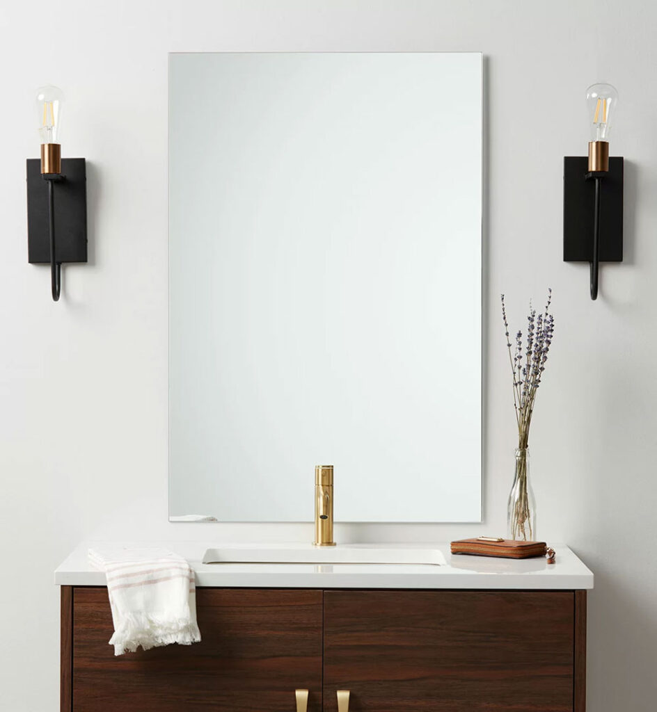 Frameless Modern & Contemporary Vanity Mirror