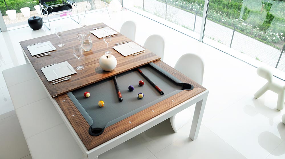 Fusion Pool Tables Dining Transformable Table and Pool Table