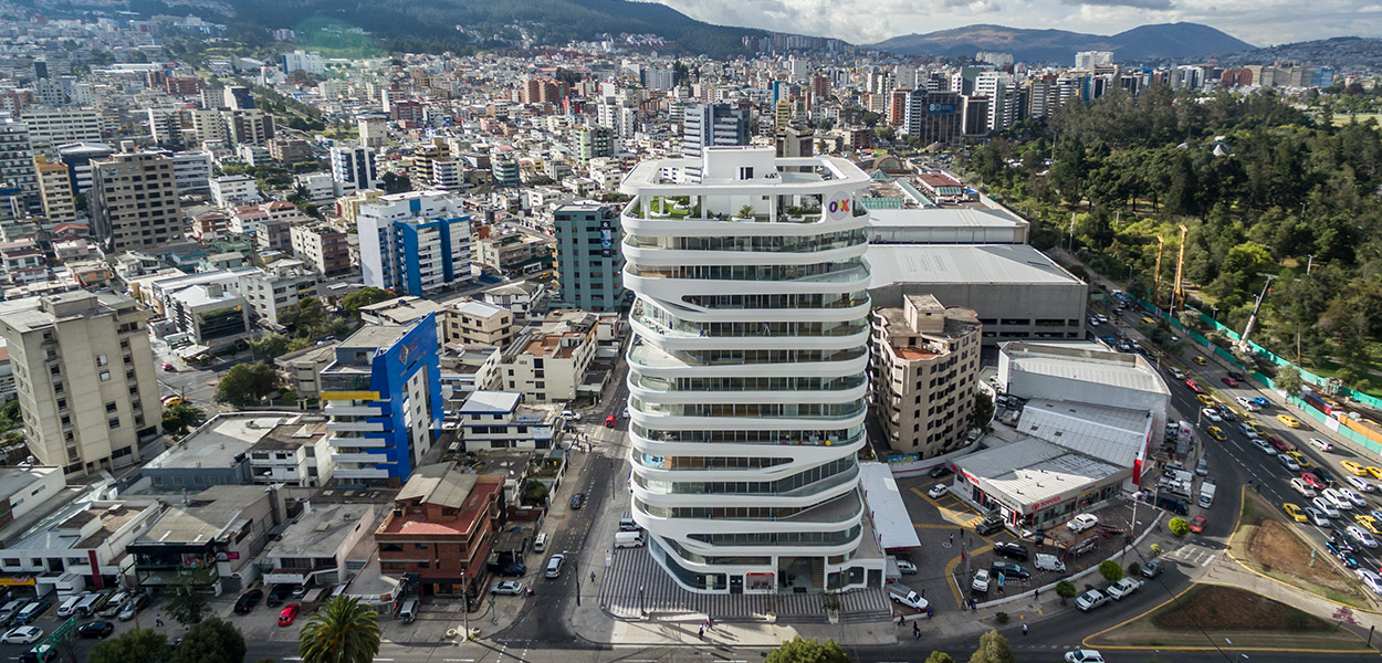 GAIA building by Leppanen + Anker Architects: Mixed-use contemporary landmark in Quito, Ecuador