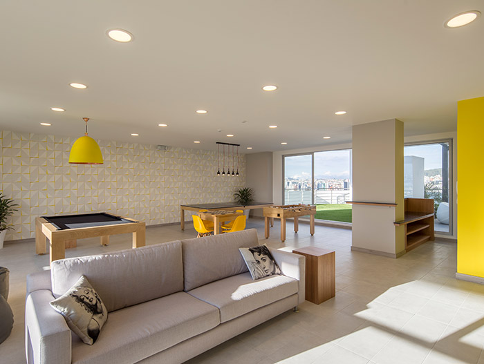 Luxurious apartment design idea inside GAIA - a contemporary landmark in Quito, Ecuador