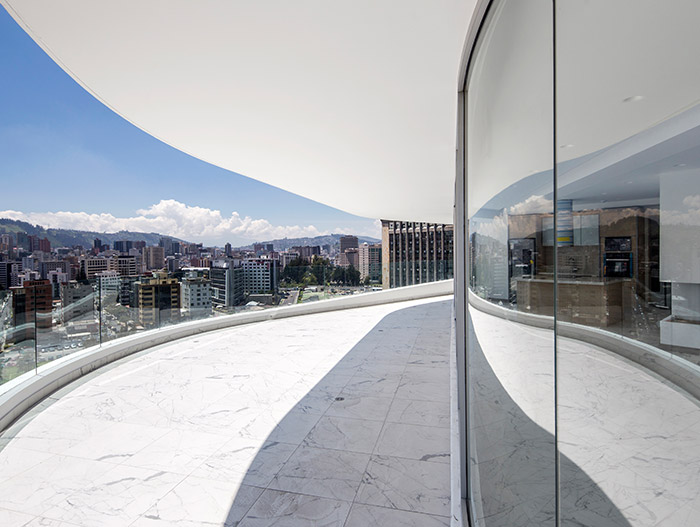 GAIA mixed-use building with amazing views of Quito, Ecuador