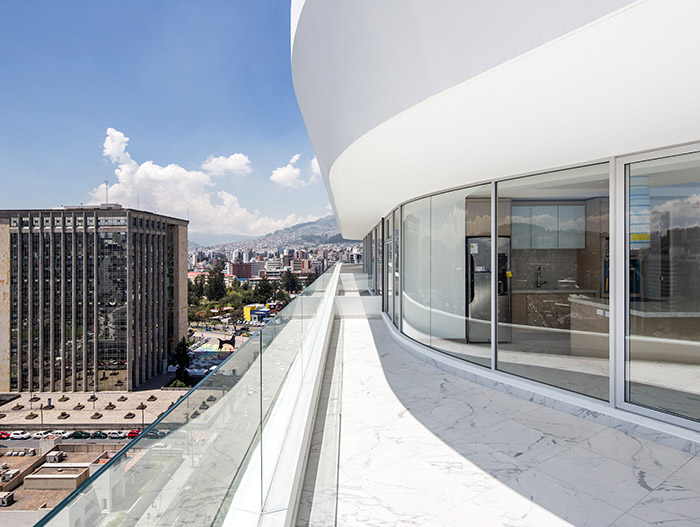 GAIA contemporary mixed-use building with amazing views of  Quito, Ecuador