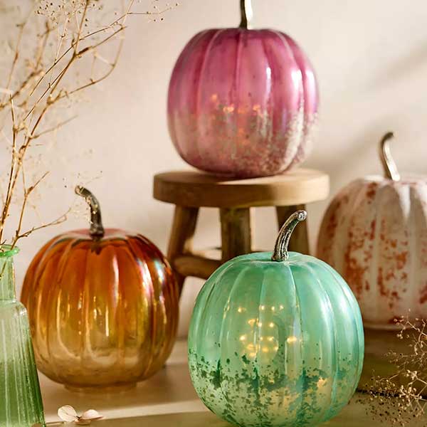 Glass Pumpkin, 6”