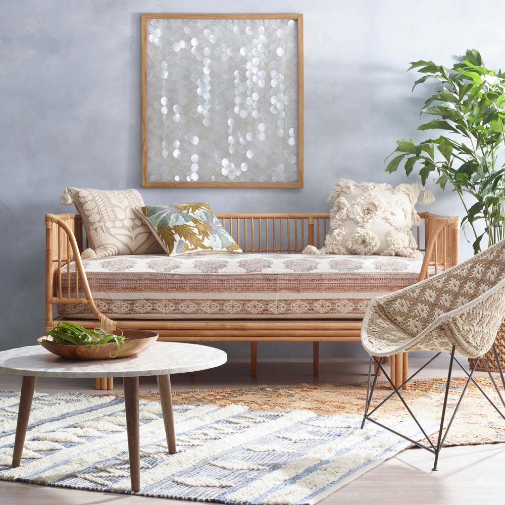 Honey Rattan Daybed Frame