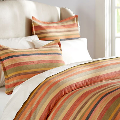 Logan Stripe Duvet Cover And Sham