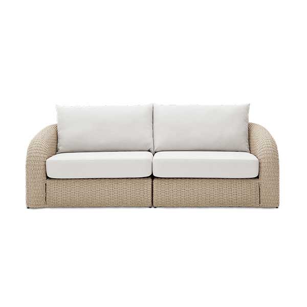 Lorna Outdoor Sofa - handwoven resin wicker sofa for outdoors