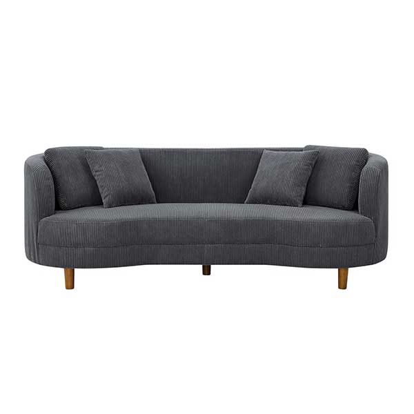 Lutanda 90'' Corduroy Sofa