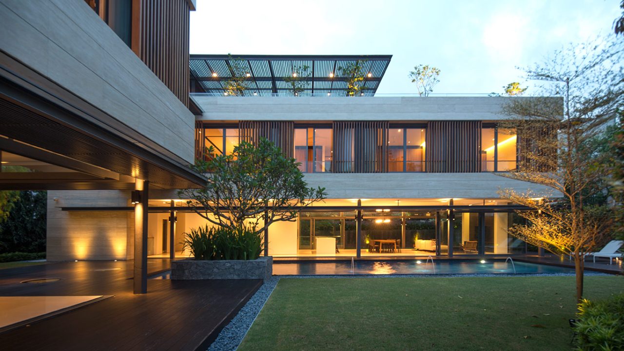 Secret Garden House: Luxurious, contemporary home in Singapore by Wallflower Architecture + Design