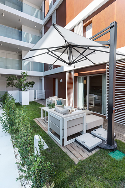 Luxurious Monaco apartment makes for a great summer retreat for holidays on the French Riviera - Gorgeous outdoor lounge area designed by NG-Studio