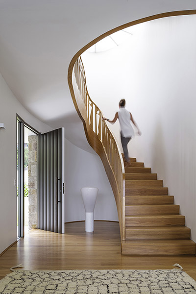 Martello Tower House - modern staircase