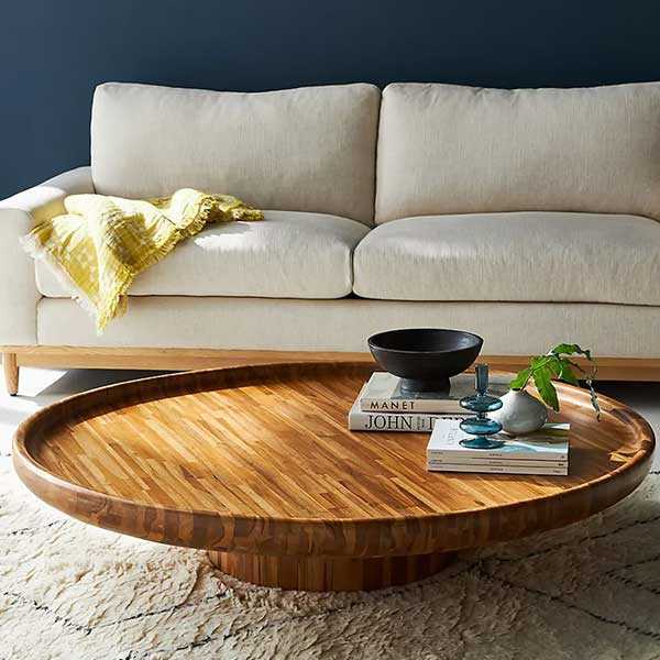 MasayaCo Teak Batea Coffee Table