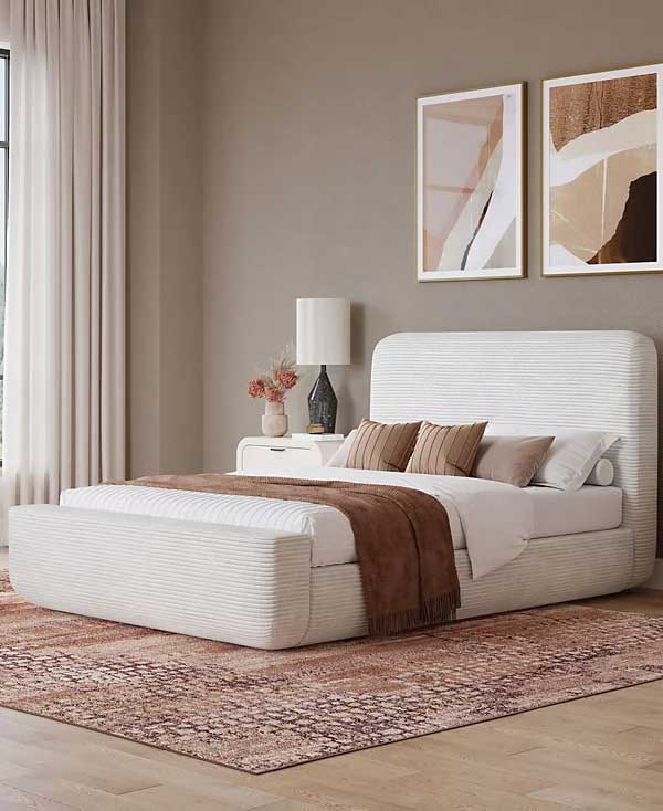 Modern bed corduroy fabric