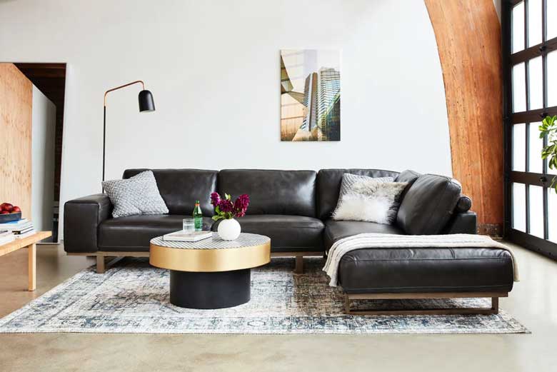 15 Black Sectional Couches For A