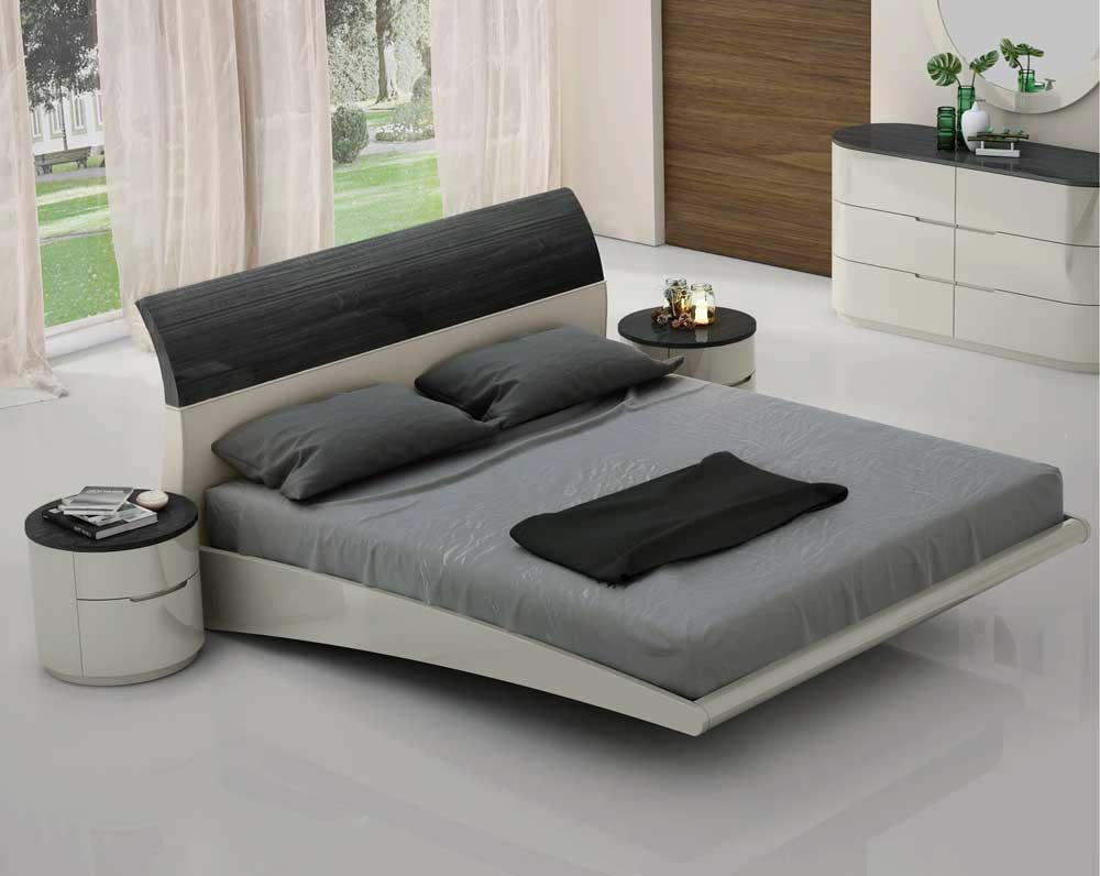 Modern floating bed