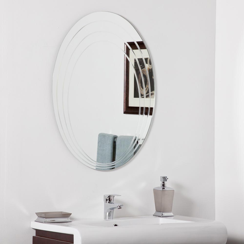 Modern Frameless Bathroom Mirror
